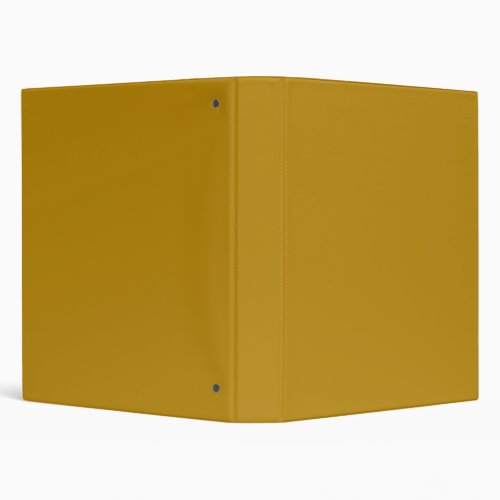 Dark Goldenrod Solid Color 3 Ring Binder