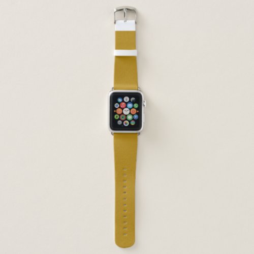 Dark Goldenrod Solid Color Apple Watch Band