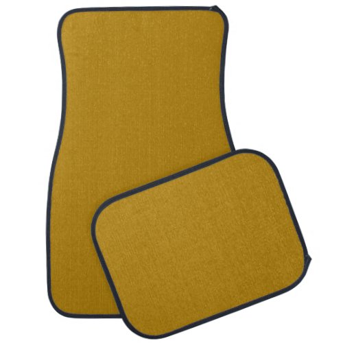 Dark Goldenrod Solid Color Car Floor Mat