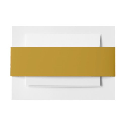 Dark Goldenrod Solid Color Invitation Belly Band