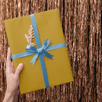 Dark Goldenrod Solid Color Wrapping Paper