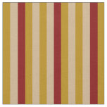 [ Thumbnail: Dark Goldenrod, Tan & Maroon Colored Stripes Fabric ]