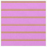 [ Thumbnail: Dark Goldenrod & Violet Stripes/Lines Pattern Fabric ]