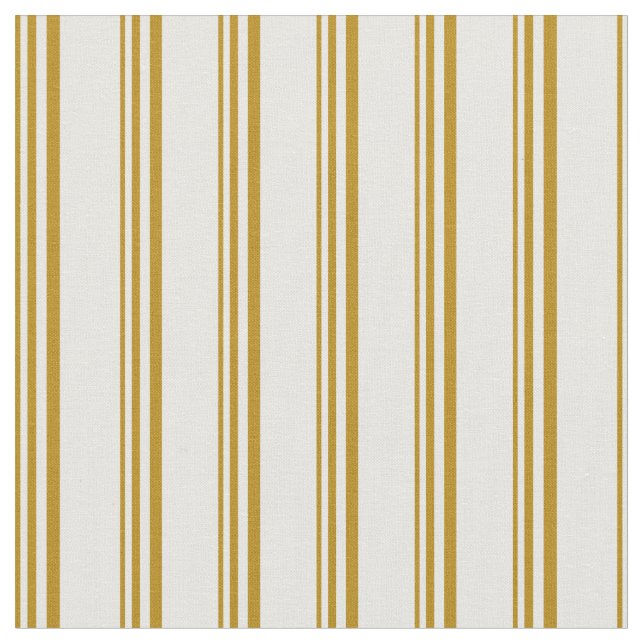 Dark Goldenrod & White Pattern Fabric (Close Up)