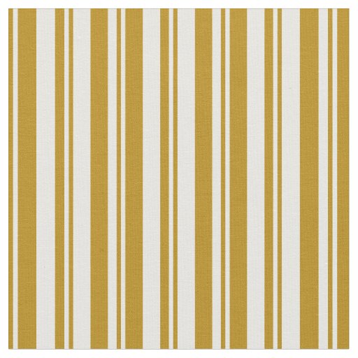 Dark Goldenrod & White Striped/Lined Pattern Fabric