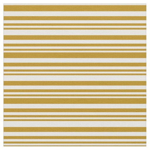 Dark Goldenrod & White Striped/Lined Pattern Fabric