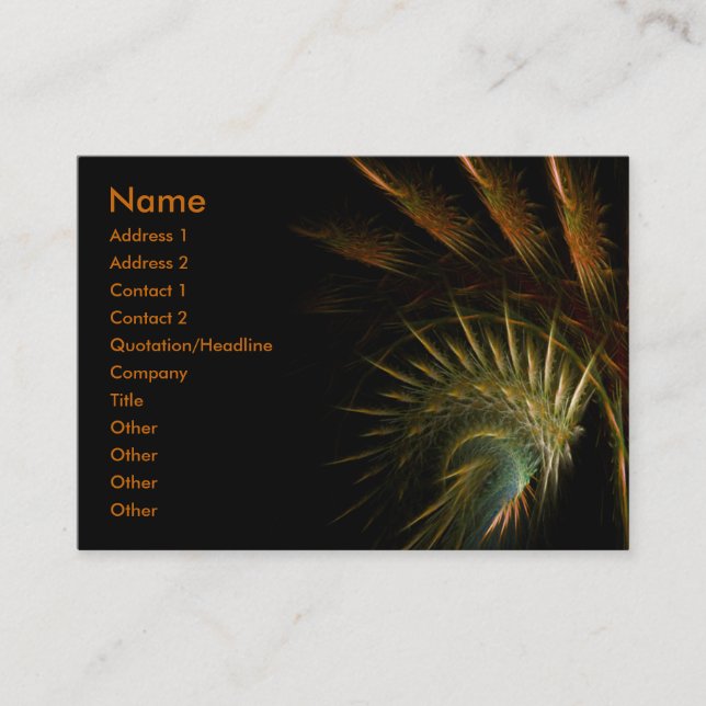 Dark : GoldSherika Business Social Business Card (Front)