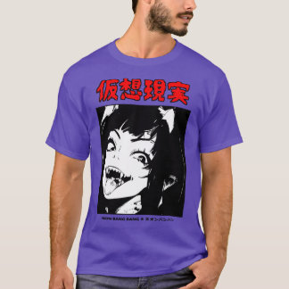 Dark Goth HorrorDemon Girl Lewd Japanese Streetwea T-Shirt