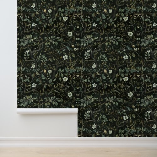Dark Goth Victorian Tree Branches Flower Wallpaper Dark Goth Victorian Tree Branches Flower Wallpaper