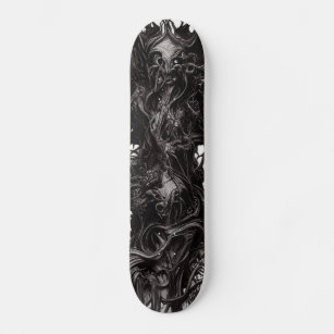 Dark Gothic Art Dark Vile Biomatter Sketchbad Note Skateboard