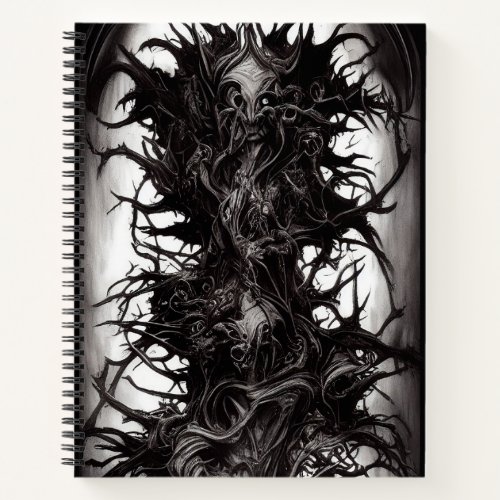 Dark Gothic Art Dark Vile Biomatter Sketchbad Notebook