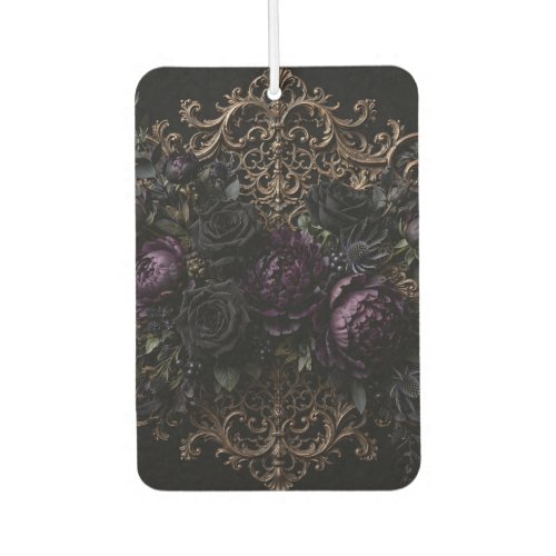 Dark Gothic Baroque Black Roses Placemat Air Freshener