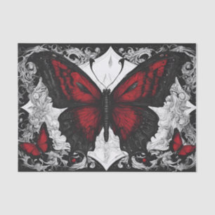 Dark Gothic Butterfly Decoupage Tissue Paper