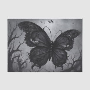 Dark Gothic Butterfly Decoupage Tissue Paper