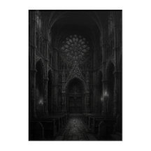 Dark Gothic Cathedral in [Black + White]