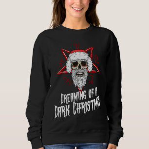 Dark Gothic Christmas Krampus Santa Devil Worshipe Sweatshirt