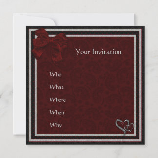 Dark gothic design invitation