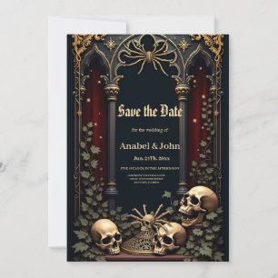 Dark Gothic Elegance. Stunning archway Save The Date