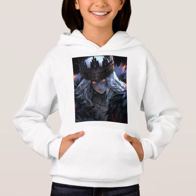 Dark Gothic Fantasy Anime Hoodie (Front)