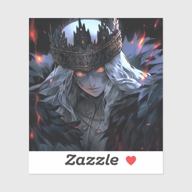 Dark Gothic Fantasy Anime Sticker (Sheet)