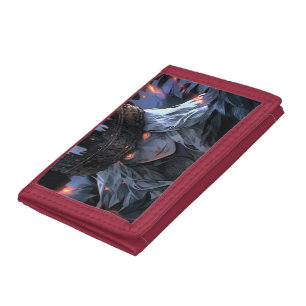 Dark Gothic Fantasy Anime Tri-fold Wallet