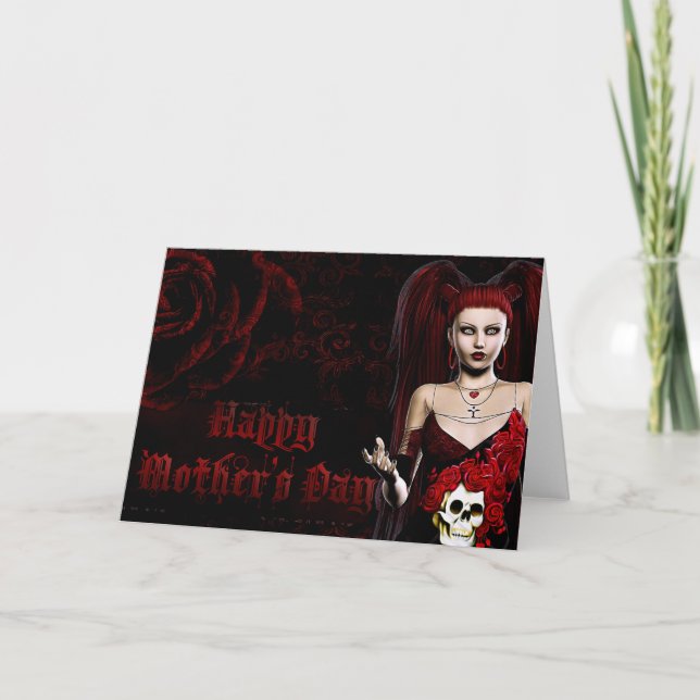 Dark Gothic - Fantasy Mother's Day Card (Front)