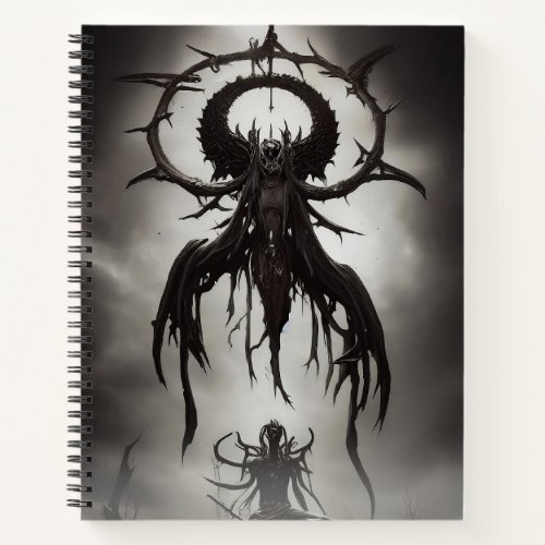 Dark Gothic Horror Art Dark Omen Notebook