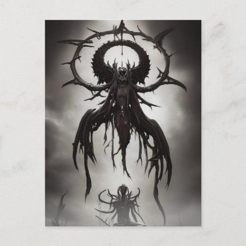 Dark Gothic Horror Art Dark Omen Postcard