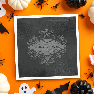 Dark Gothic Macabre Decorative Halloween Party Napkins