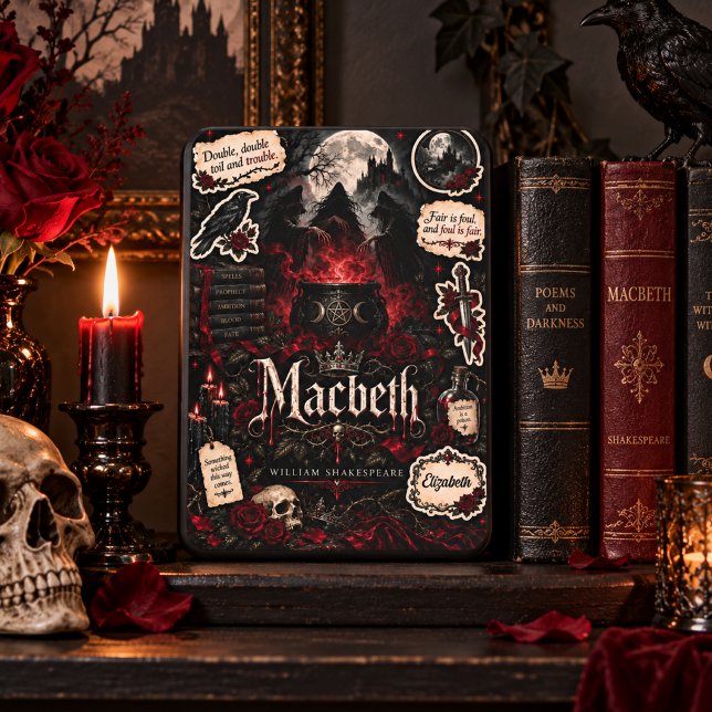Dark Gothic Macbeth Custom Name Kindle Cover (Creator Uploaded)