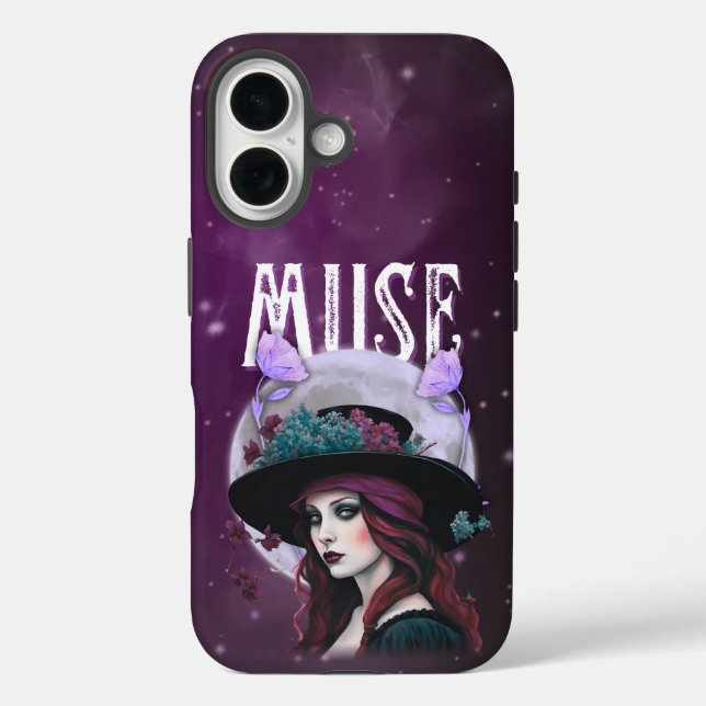 Dark Gothic Muse - Enchanting Witchy Aesthetic Case-Mate iPhone Case (Back)