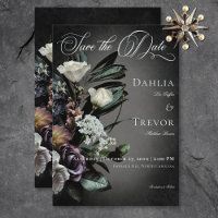 Dark Gothic Mysterious Muted Floral Blur Wedding