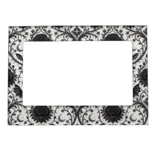 Dark Gothic Rose Pattern (3) Magnetic Frame