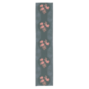 Dark Gothic Rose Pattern   Short Table Runner
