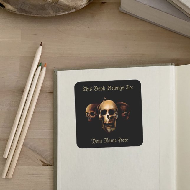 Dark Gothic Skulls Human Black Creature Bookplate (Creator Uploaded)