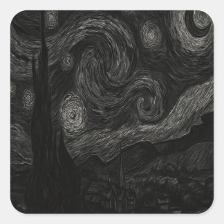 Dark Gothic Starry Night Sticker