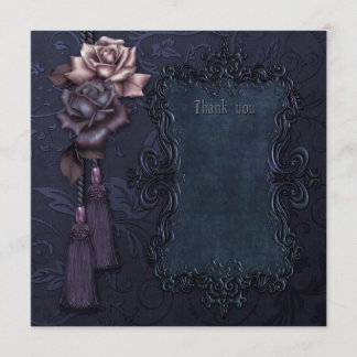 Dark Gothic Thank you card