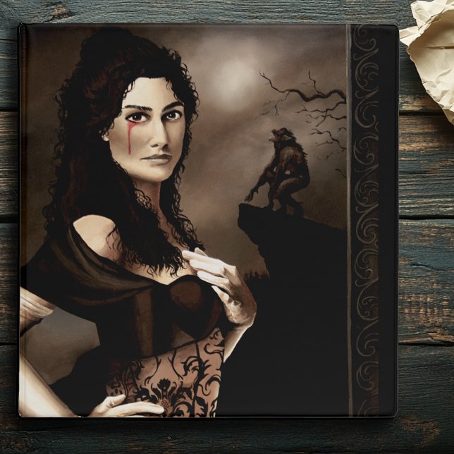 Dark Gothic Vampire Blood Werewolf Love Fantasy 3 Ring Binder (Creator Uploaded)