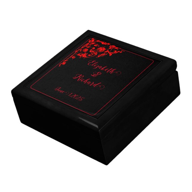 Dark Gothic Wedding Gift Box (Side)