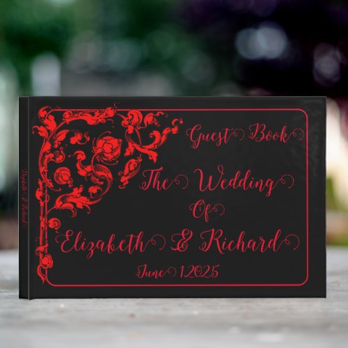 Dark Gothic Wedding Guest Book