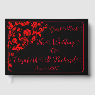 Dark Gothic Wedding Guest Book