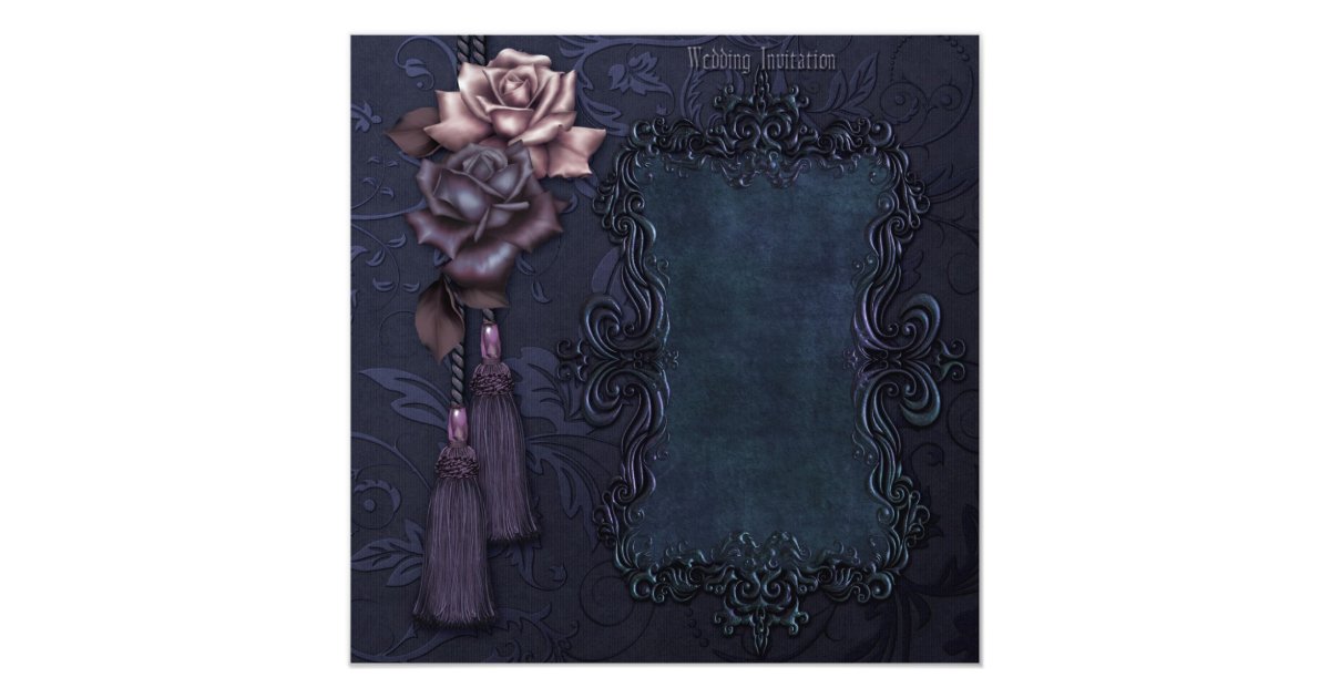 dark gothic wedding invitation zazzle com golf invitation