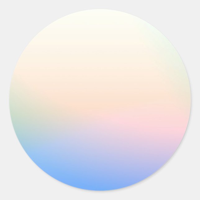 Dark Gradient Custom Trendy Classic Round Sticker (Front)