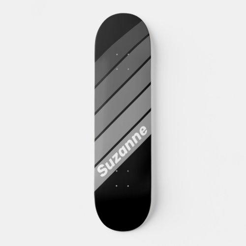 Dark Gradient with Name Skateboard
