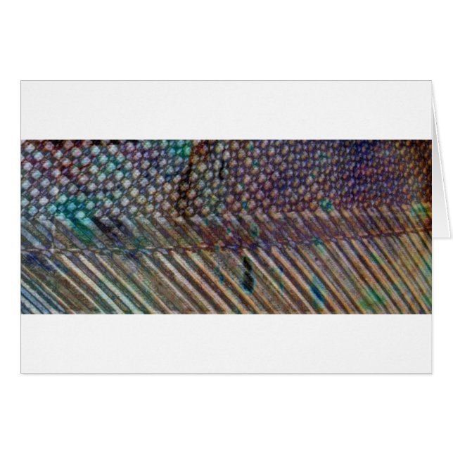 Dark Gray Abstract Art Card (Front Horizontal)
