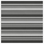 [ Thumbnail: Dark Gray and Black Lines Pattern Fabric ]