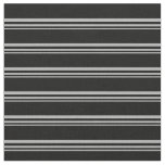 Dark Gray and Black Stripes Pattern Fabric