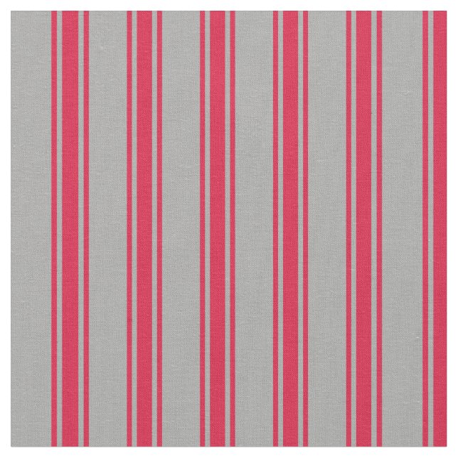 Dark Gray and Crimson Colored Pattern Fabric (Close Up)