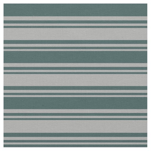 Dark Gray and Dark Slate Gray Striped Pattern Fabric