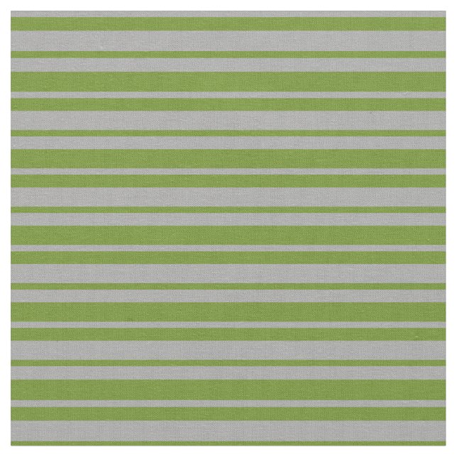 Dark Gray and Green Lined Pattern Fabric (Close Up)
